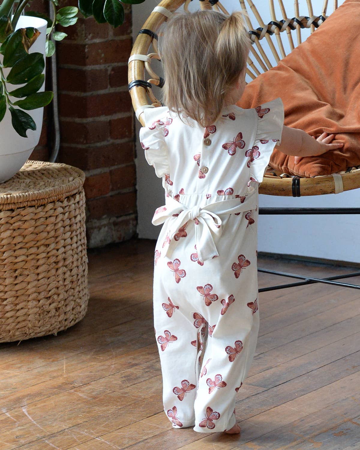 Flutter Long Romper | Butterflies