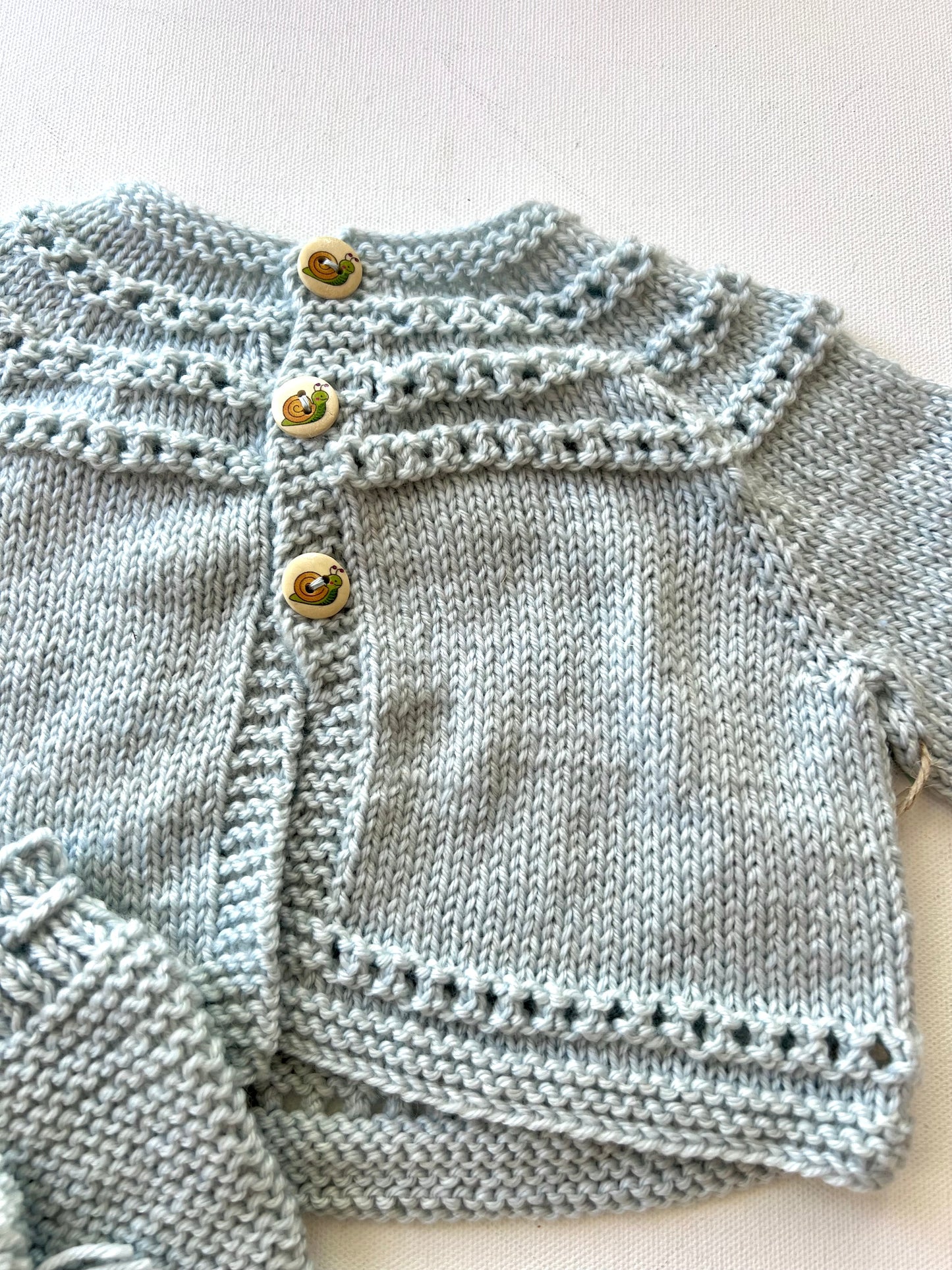 Handmade Blue Knit Sweater + Soakers