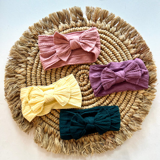 Cable Knit Nylon Headband | Color Options