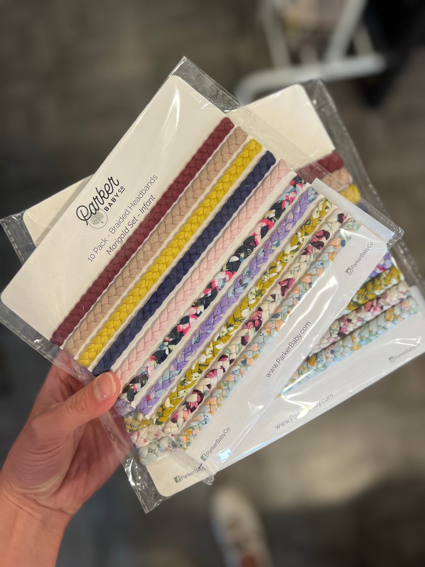 Braided Infant Headbands - Set of 10