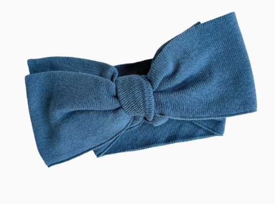 Classic Bow Headband | Blue