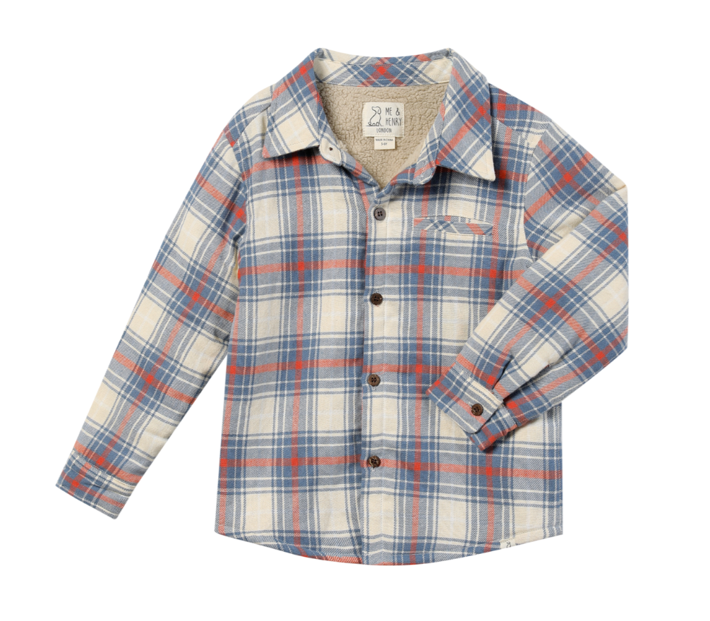 Sherpa Lined Shacket | Plaid