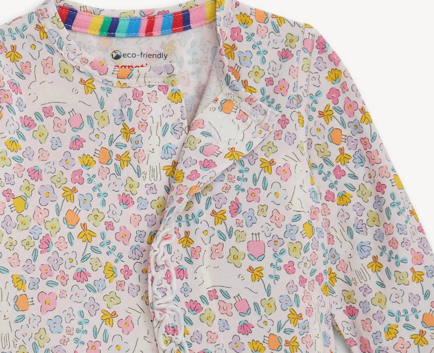 Bunny Blossom Coverall | Magnetic