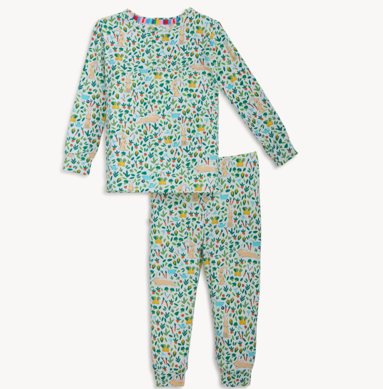 Bunny Garden L/S PJ Set | Magnetic
