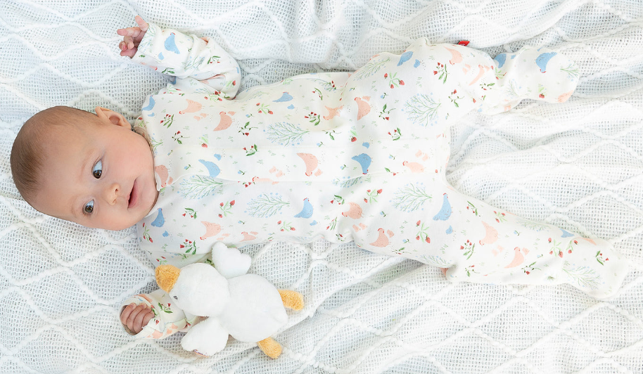 Chicken Tender Organic Cotton Footie | Magnetic