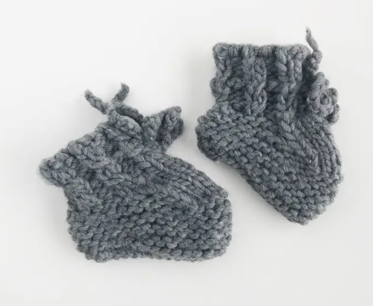 Hand Knit Booties | Color Options