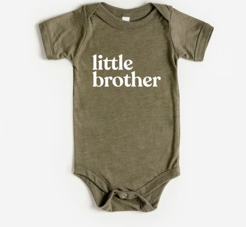 "Little Brother" Graphic Onesie