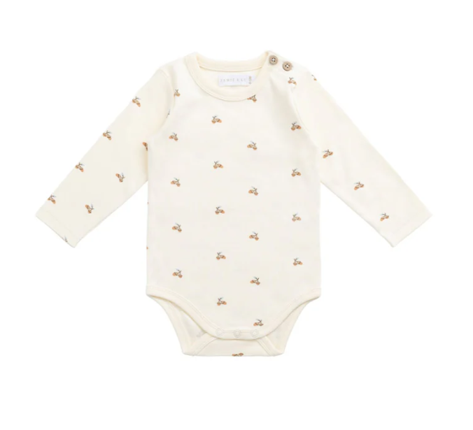 Organic Cotton Bodysuit | Forest Night Acorns