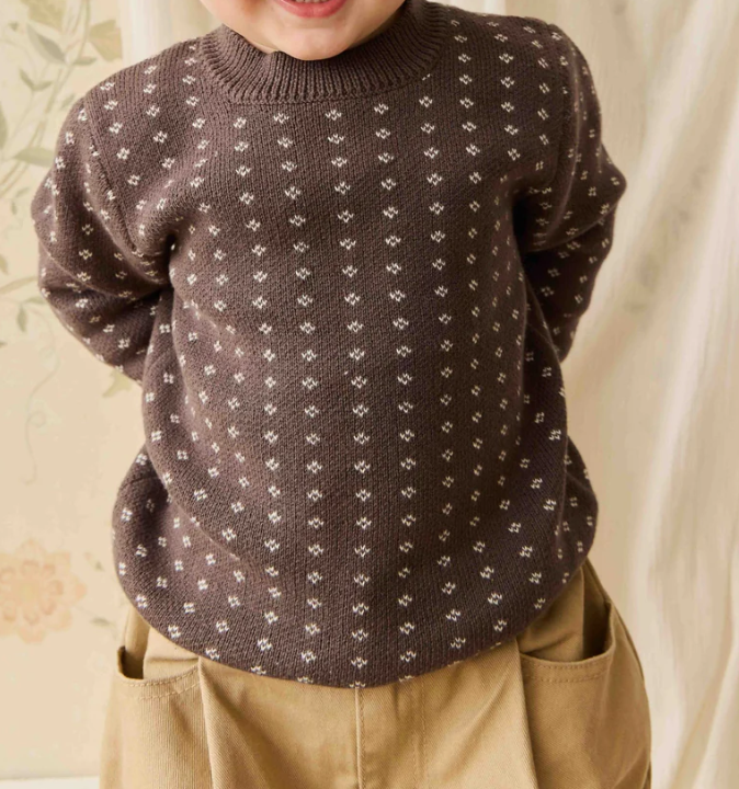 Knitted Diamond Sweater | Boys