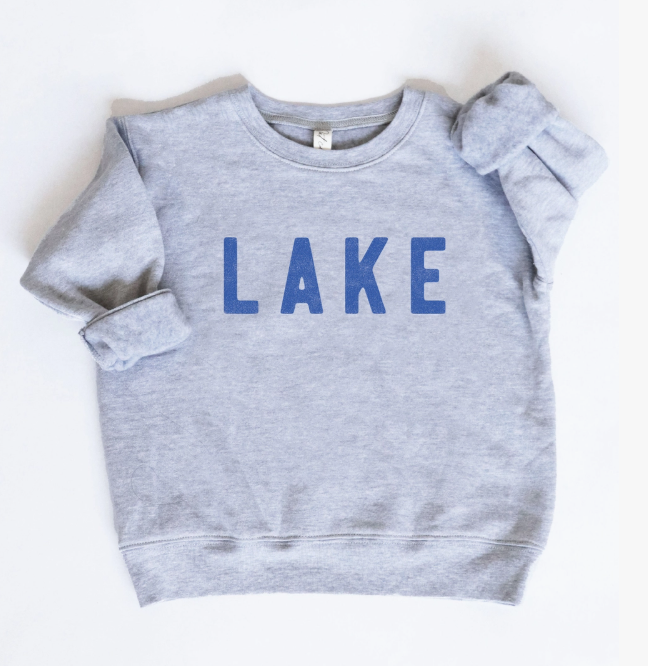 Lake Toddler Sweatshirt | Heather Grey