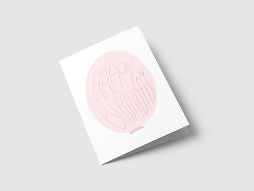 Birthday Balloon Card