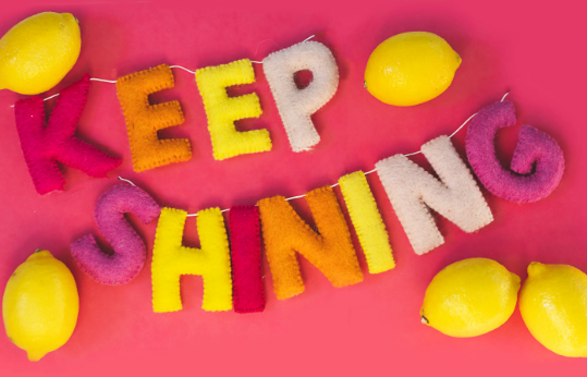 Keep Shining Letter Garland