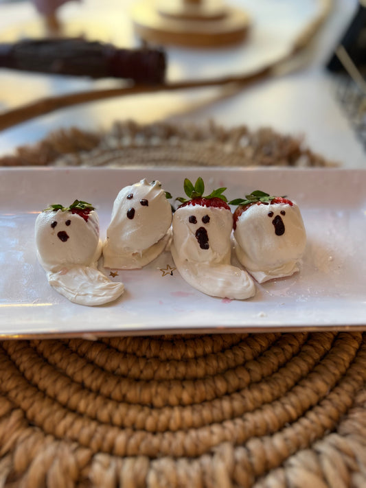 Crafty Kids: How To Make Spooky Strawberry Ghosts!