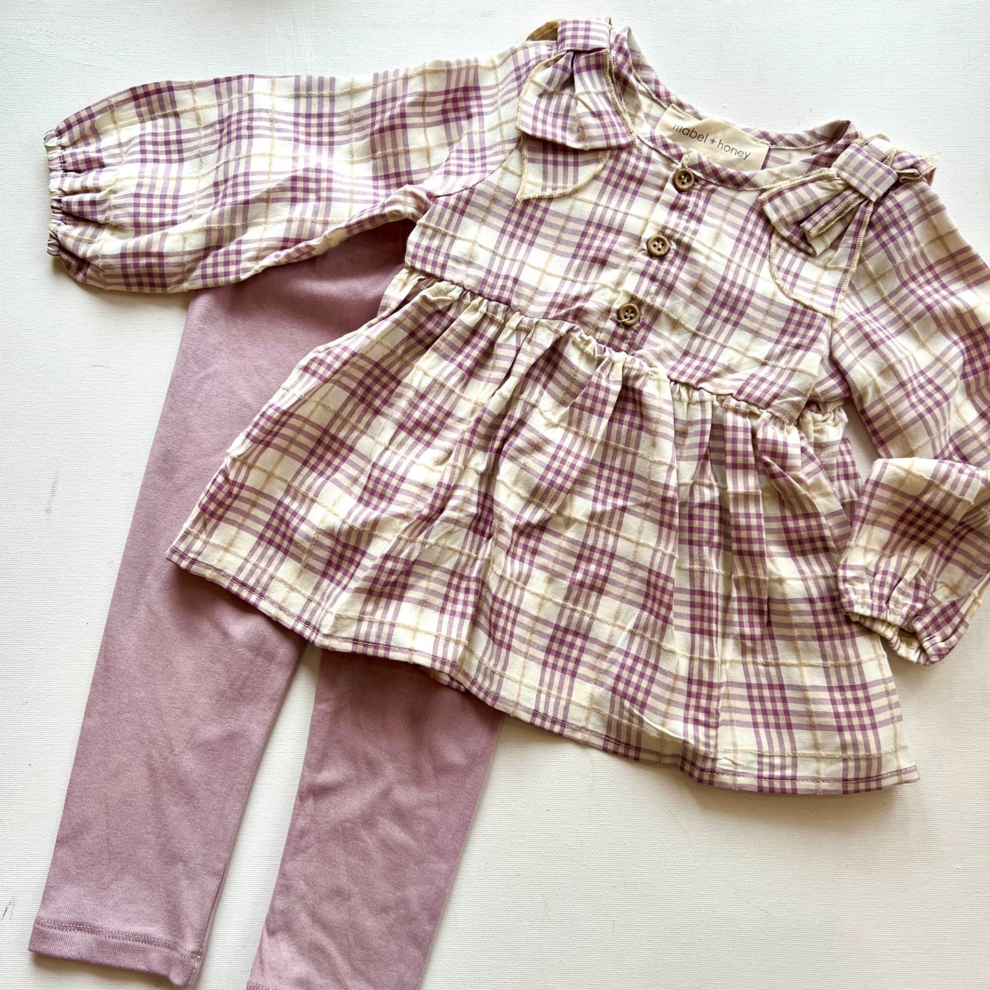 Periwinkle Plaid | Button Blouse