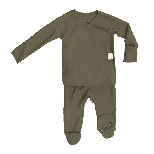 Skin-To-Skin Footie | Olive