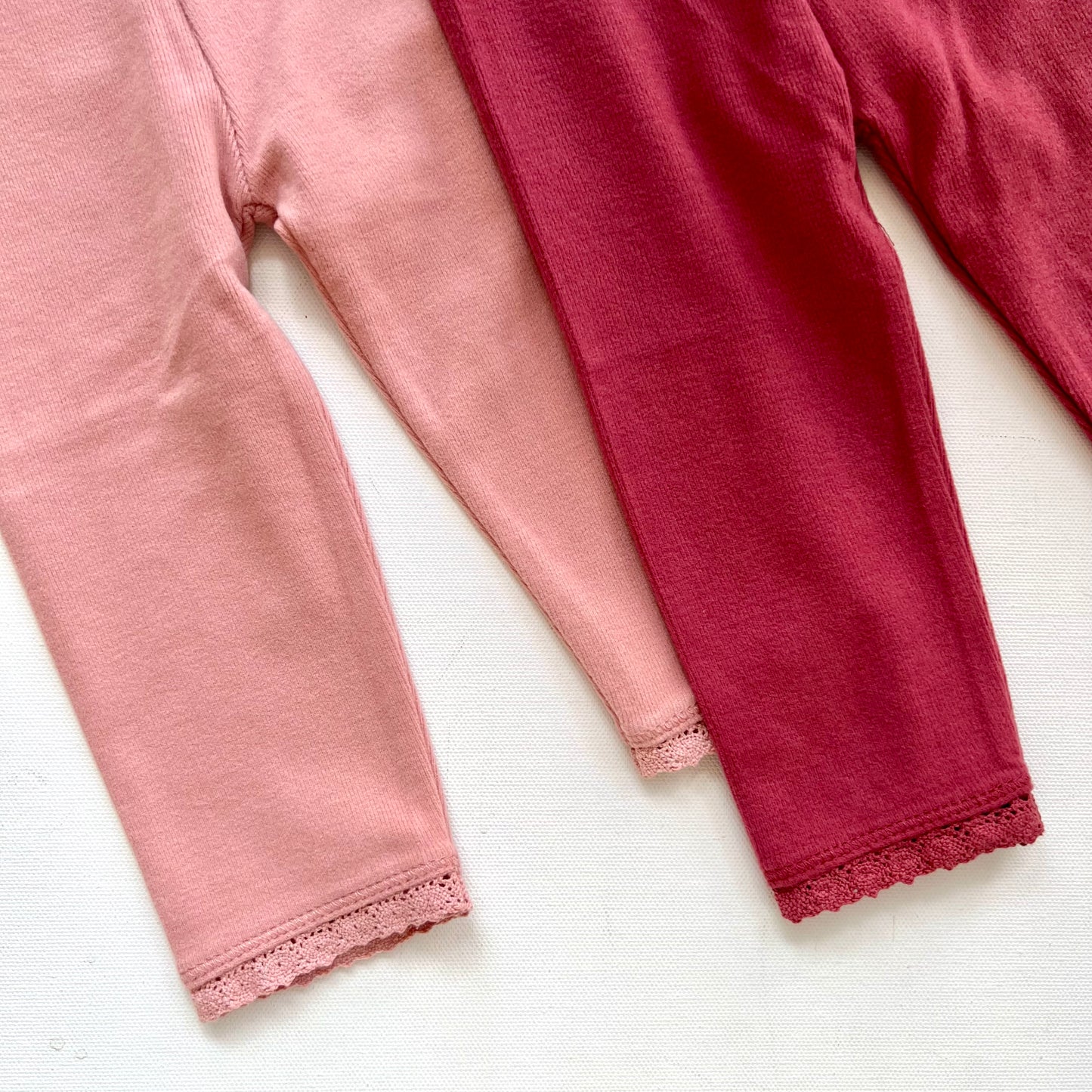 Soft Ribbed Leggings | Pink