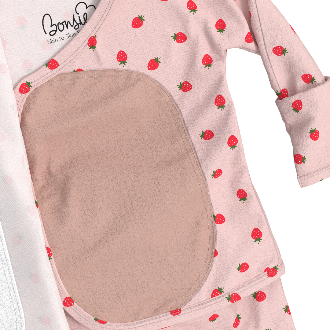 Skin-to-Skin Footie | Strawberries