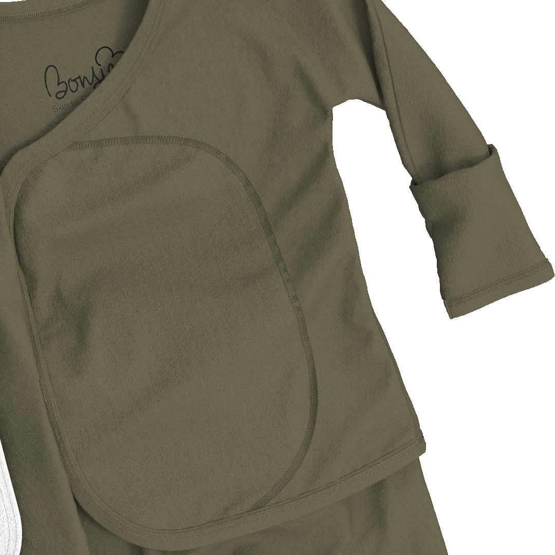 Skin-To-Skin Footie | Olive