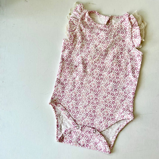 Flutter Lace Sleeve Onesie