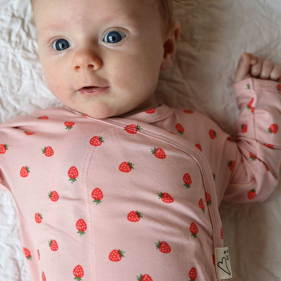 Skin-to-Skin Footie | Strawberries