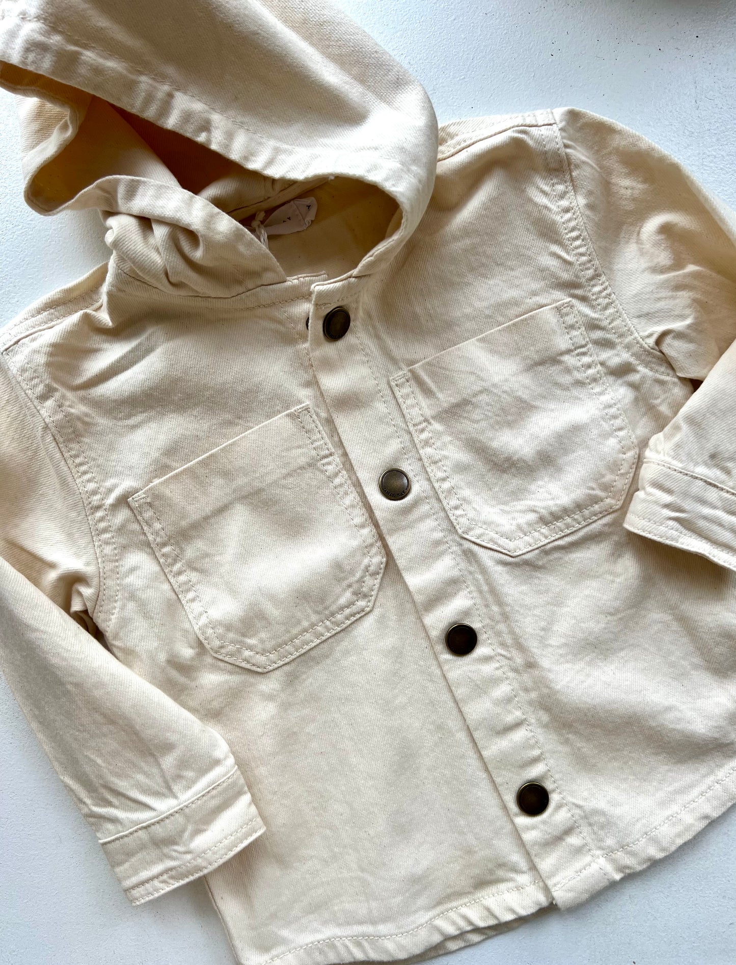 Button-Down Hooded Jacket | Natural