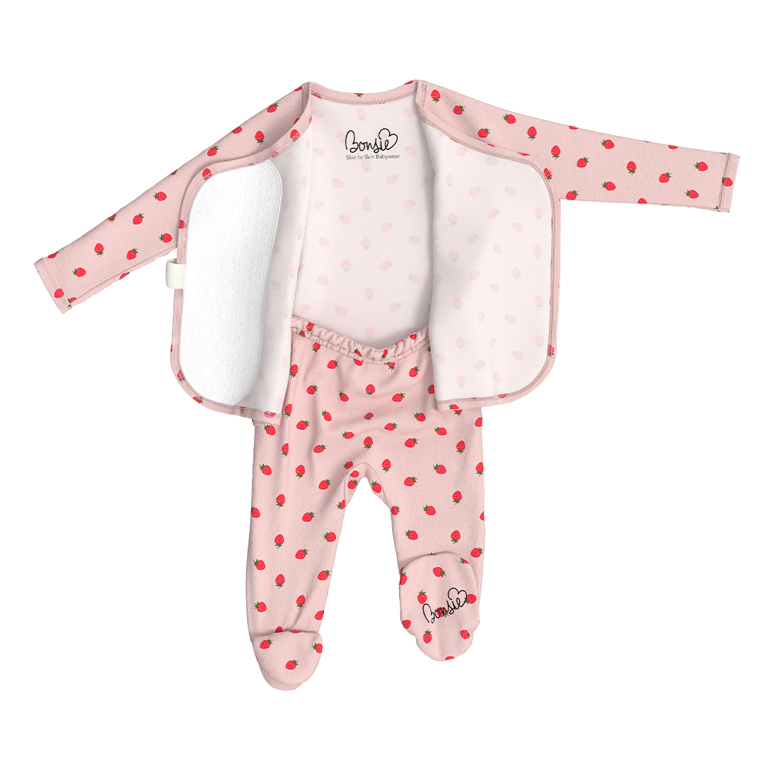 Skin-to-Skin Footie | Strawberries