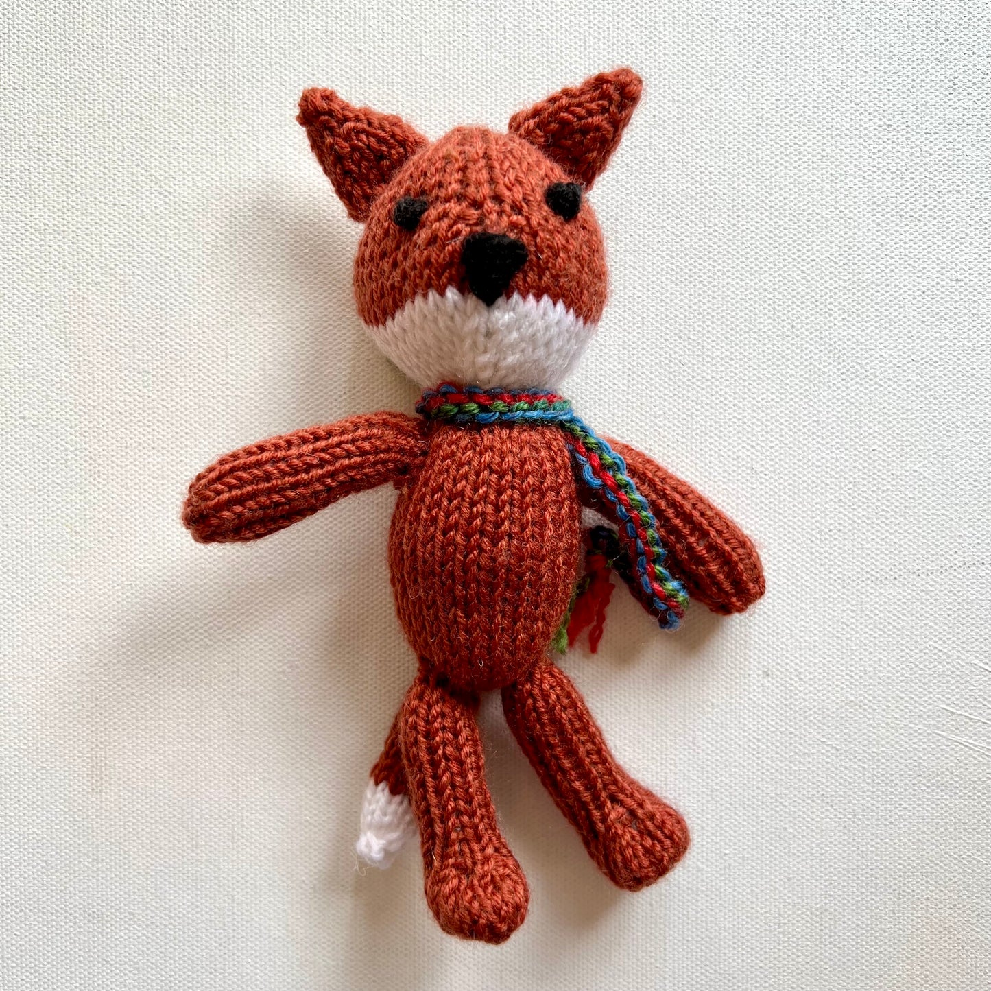 Hand Knitted Fox