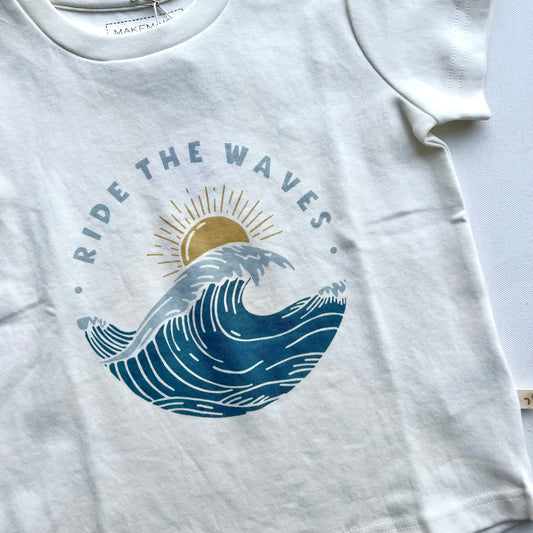 "Ride The Waves" Organic Tshirt