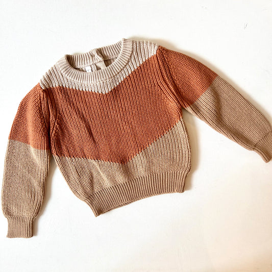 Tri-Color Knit Sweater