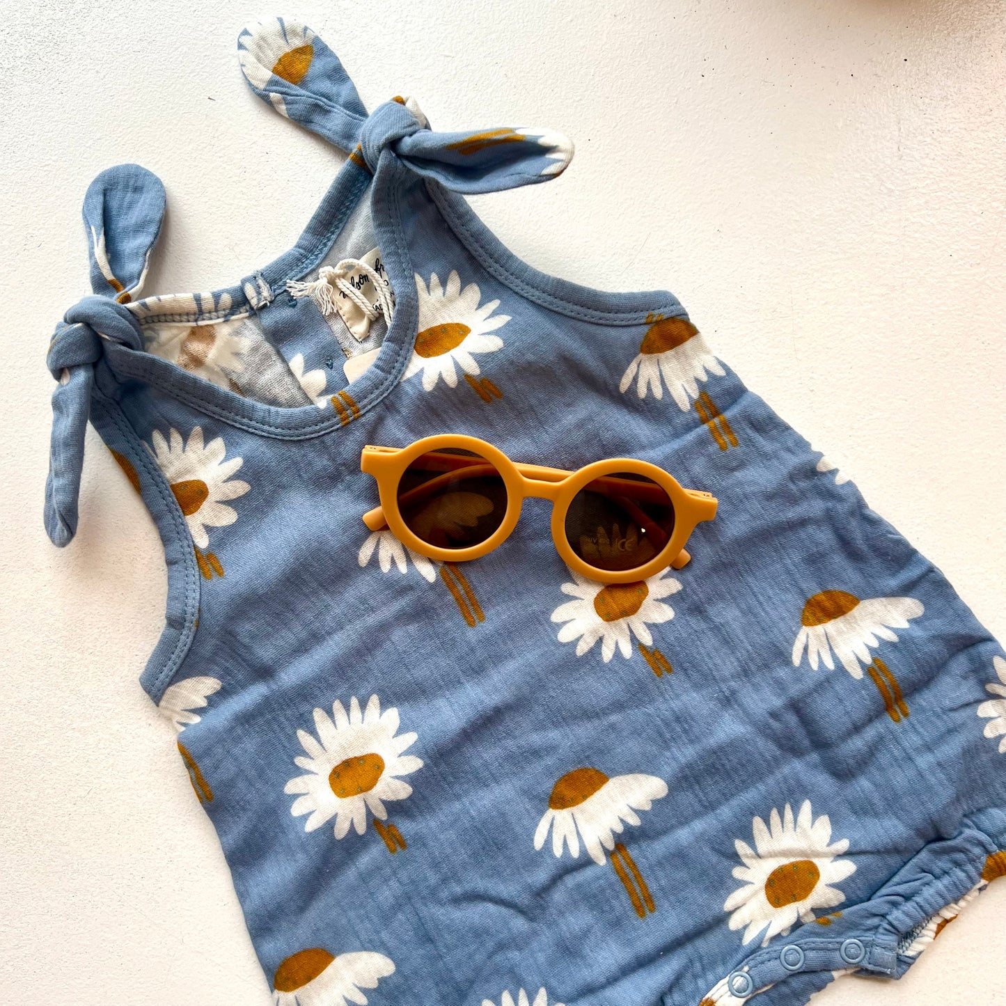 Daisy Floral Muslin Romper