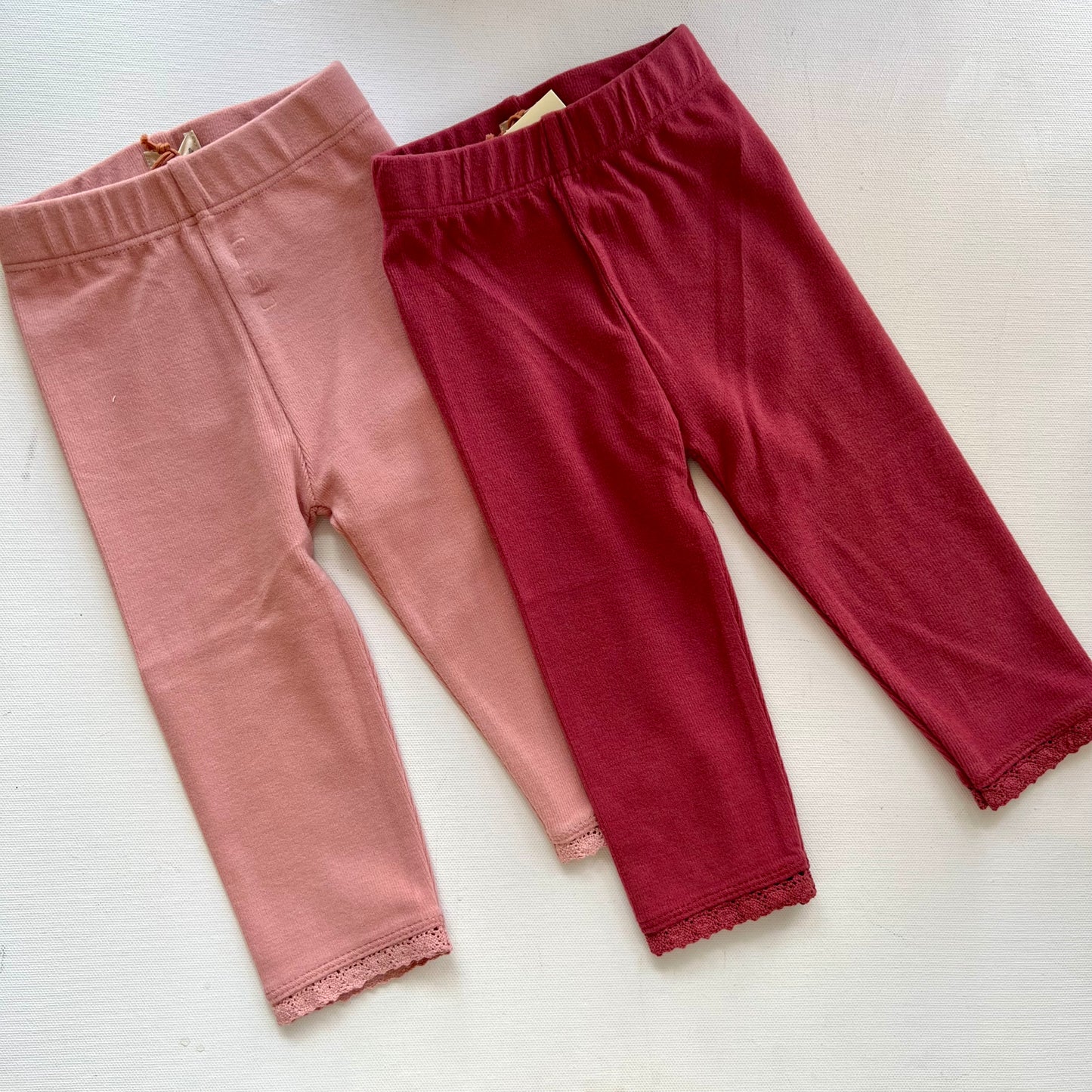 Soft Ribbed Leggings | Pink