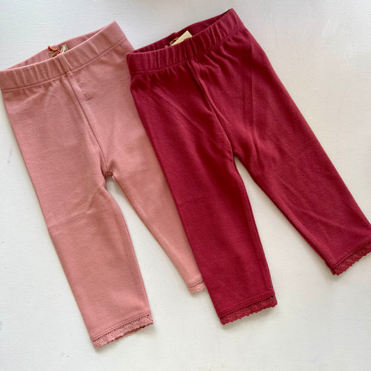 Soft Ribbed Leggings | Berry