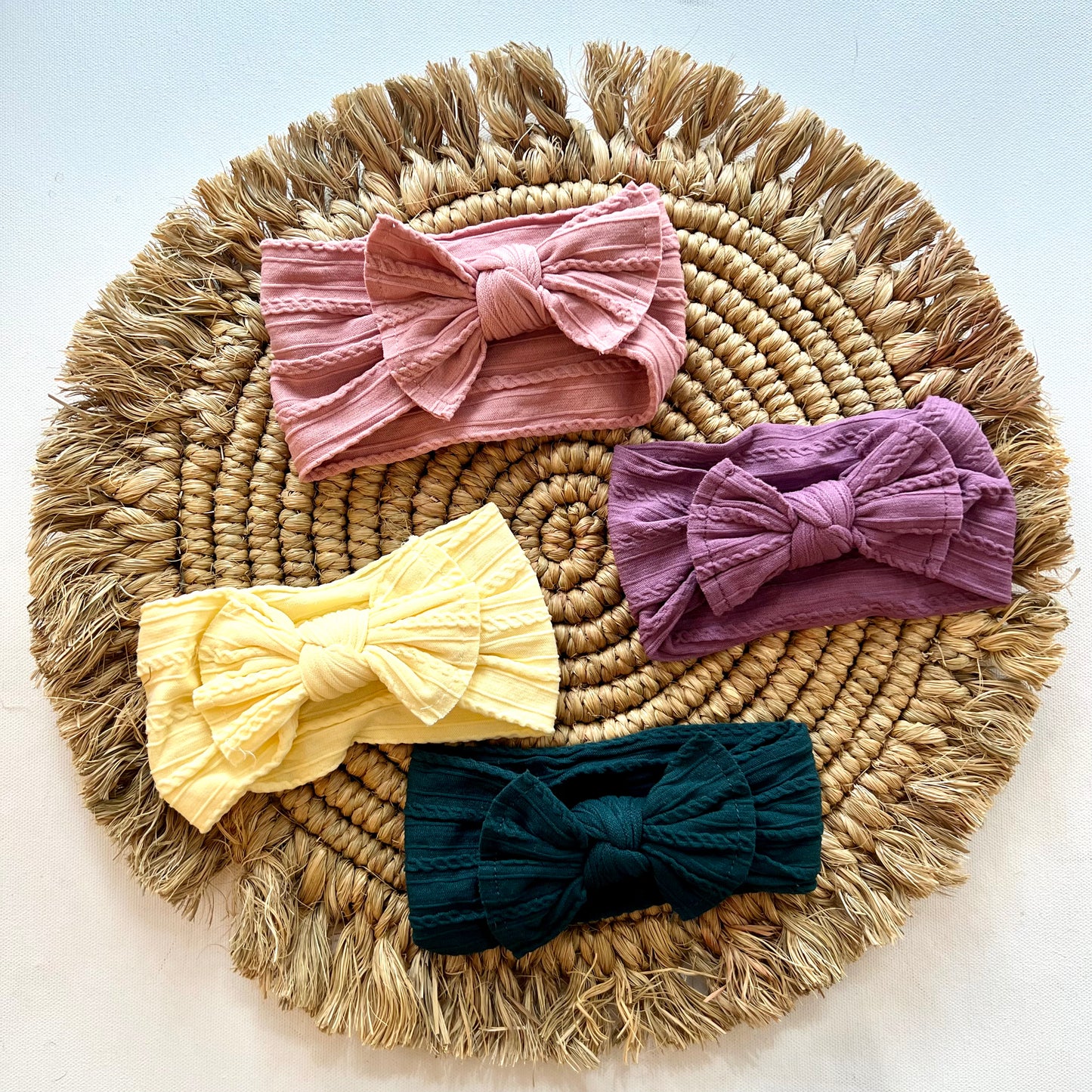 Cable Knit Nylon Headband | Color Options