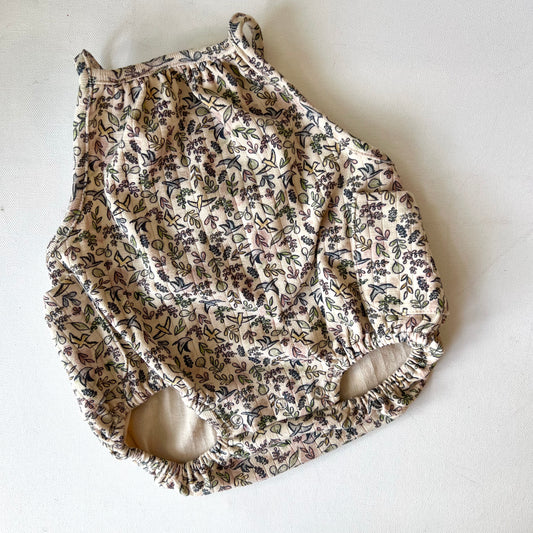 Spaghetti Strap Romper | Sand Birds 0-3M