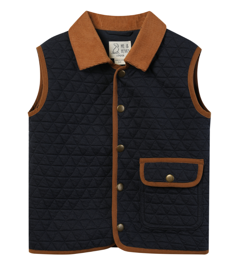 Fisher Padded Vest | Navy