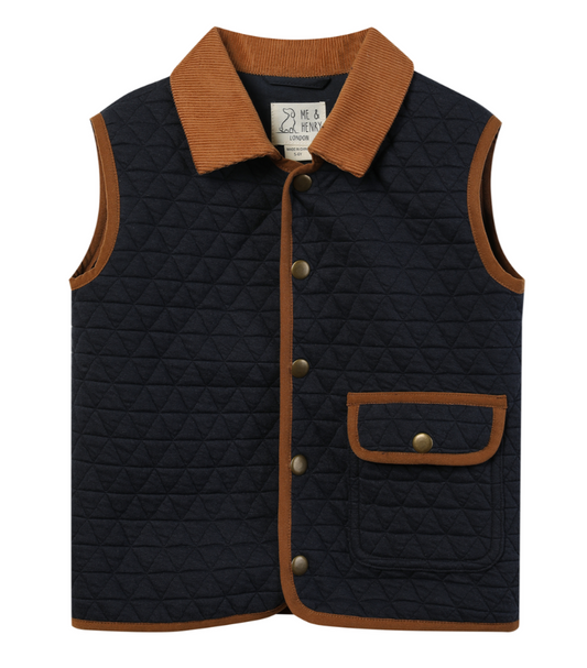 Fisher Padded Vest | Navy