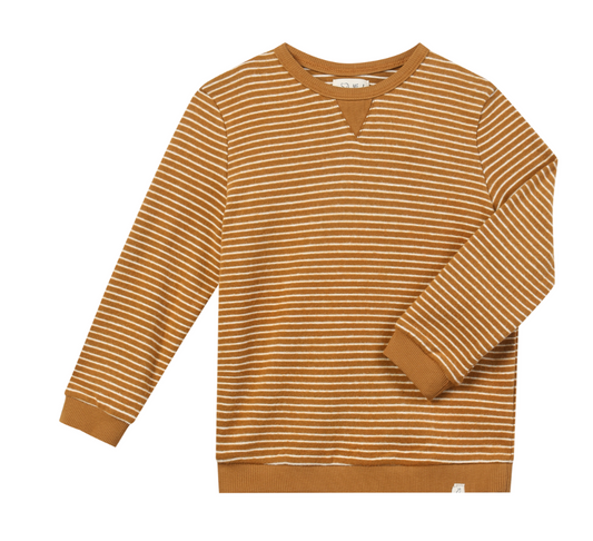 Long Sleeve Pullover | Gold Stripe