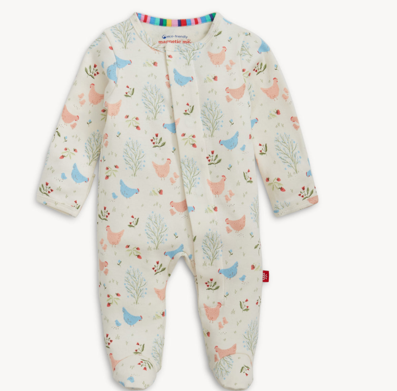 Chicken Tender Organic Cotton Footie | Magnetic