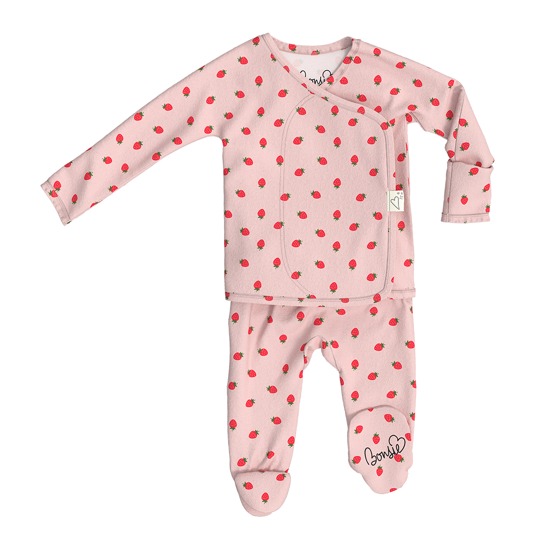 Skin-to-Skin Footie | Strawberries