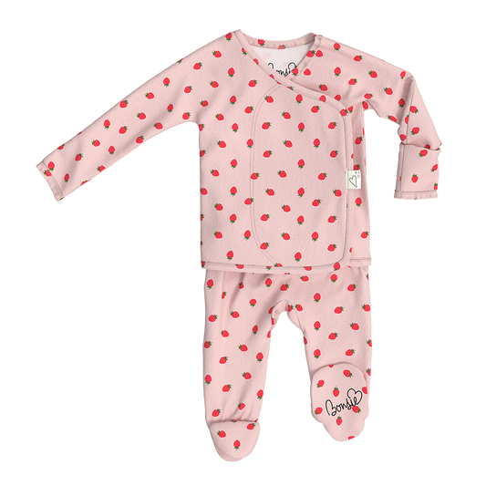 Skin-to-Skin Footie | Strawberries