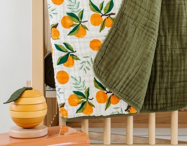 Fresh Clementine Reversible Quilt