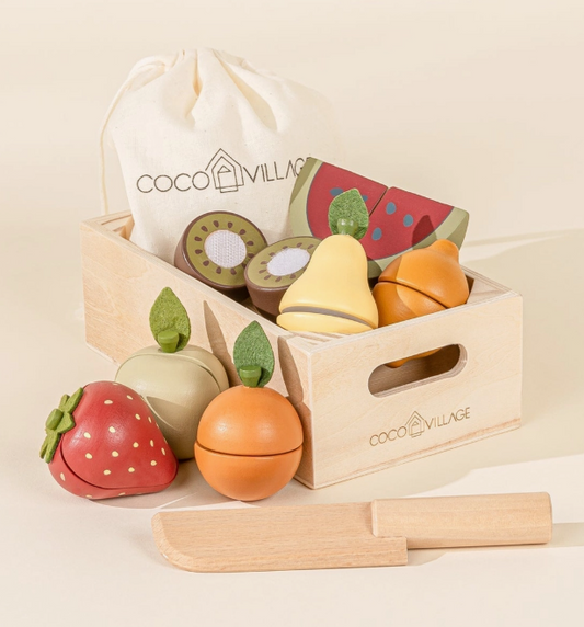 Wooden Fruits Playset