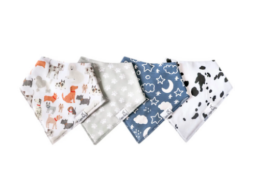 Rufus Bandana Bib | 4-pack