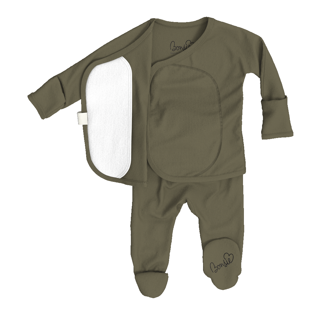 Skin-To-Skin Footie | Olive