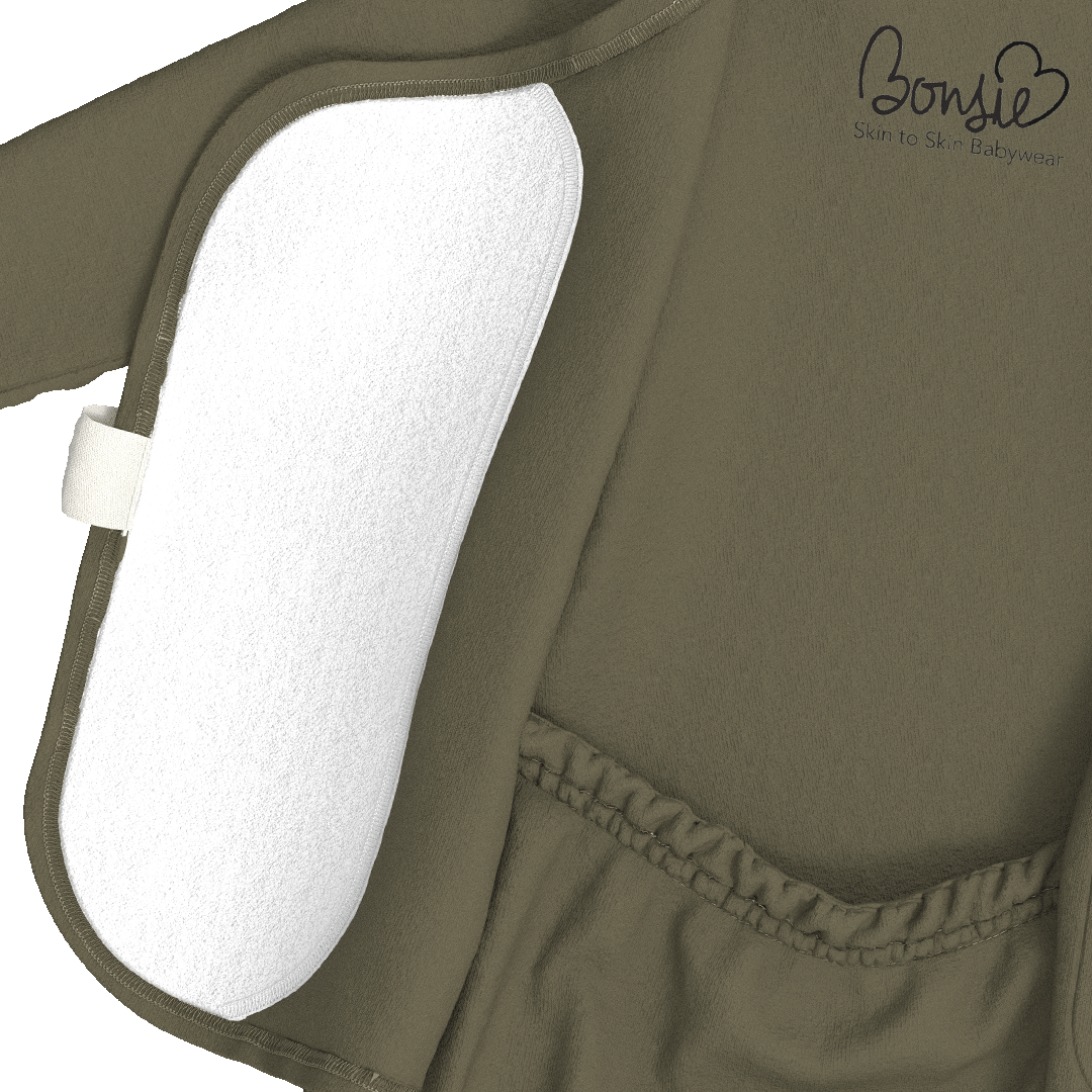 Skin-To-Skin Footie | Olive