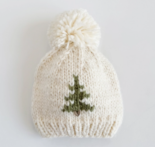 Knitted Winter Hat: Tree