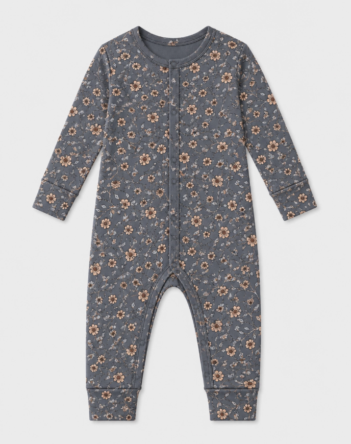 Cottage Floral Zip Pajamas