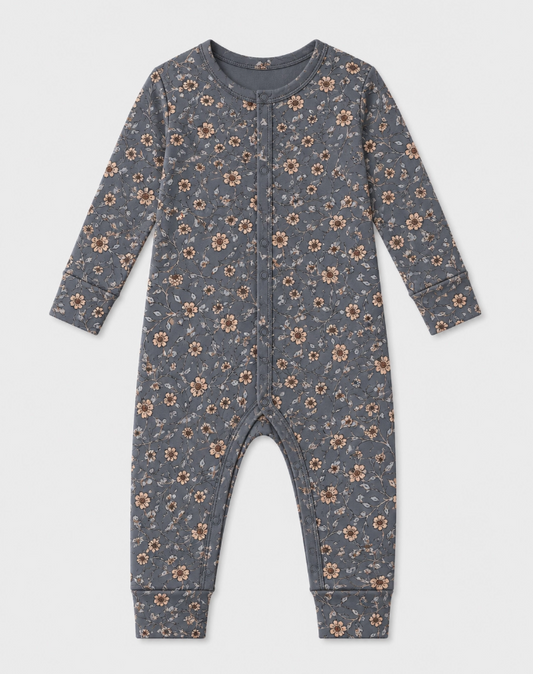 Cottage Floral Zip Pajamas