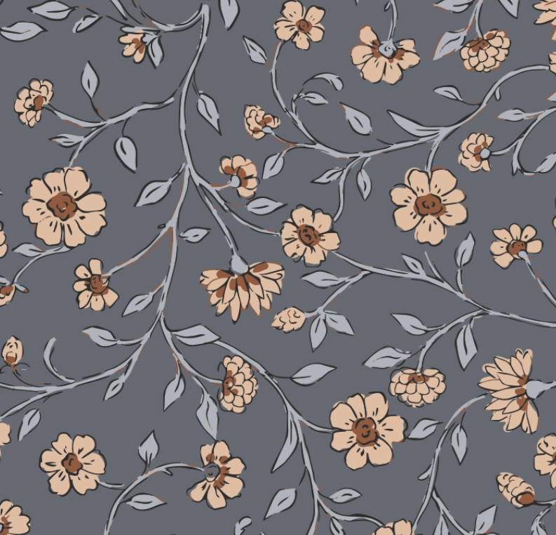 Cottage Floral Zip Pajamas