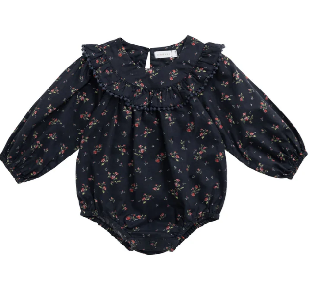 Organic Cotton Playsuit | Bianca Noir